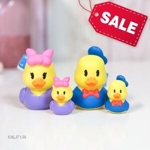 Duckalooz Disney Donald Duck & Daisy Rubber Duck Duckie Jeep Ducking Set X4 NEW